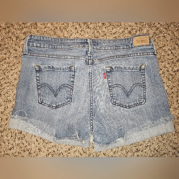 Levi's Blue Jean Shorts for Women - Picture 5 of 8